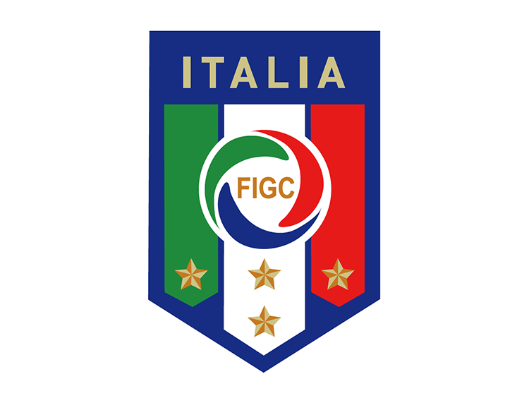 意大利国家足球队队徽标志矢量图
