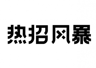 热招风暴字体设计