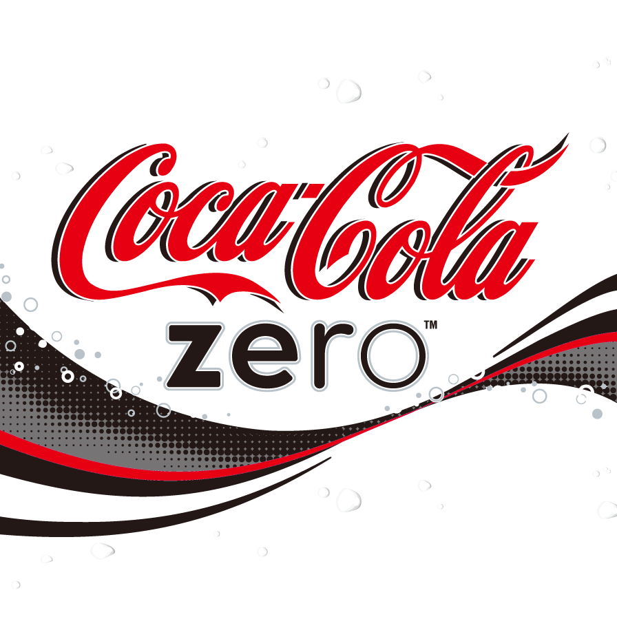 可口可乐coca-cola Zero标志矢量图
