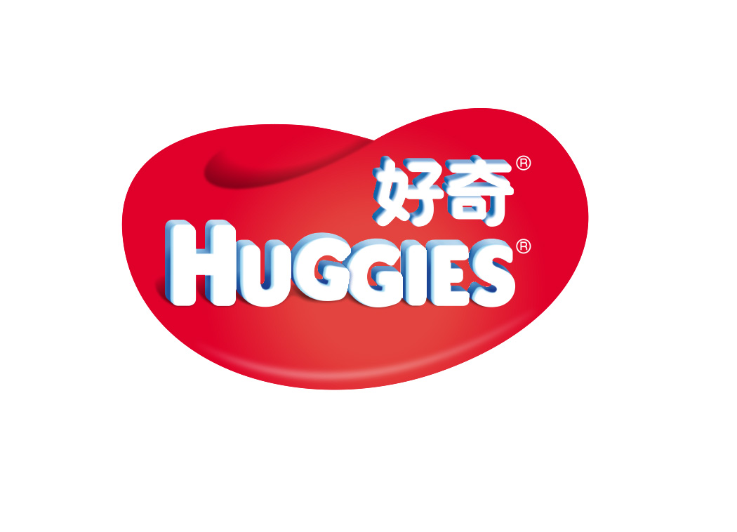 纸尿裤品牌好奇HUGGIES标志矢量图
