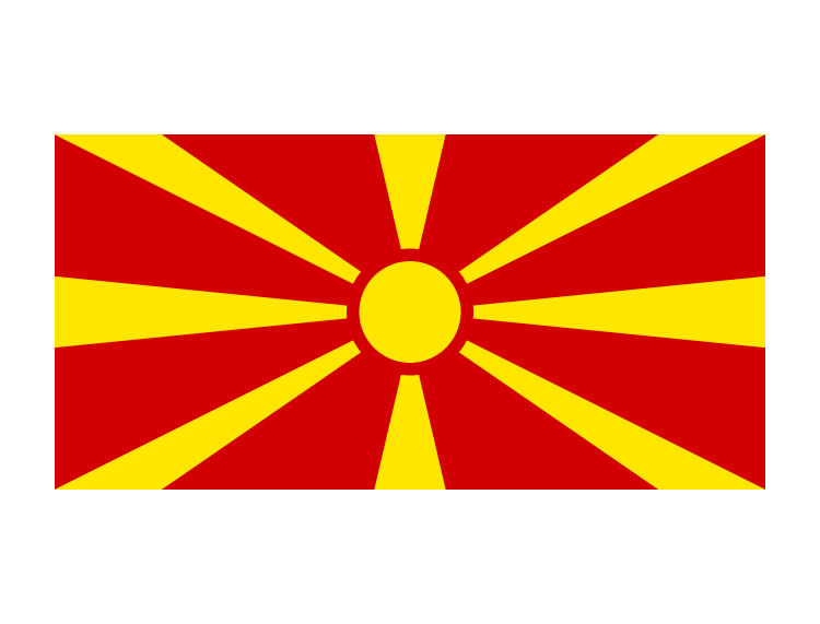 马其顿国旗矢量图