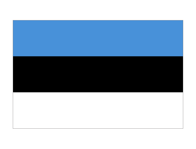 爱沙尼亚国旗矢量图
