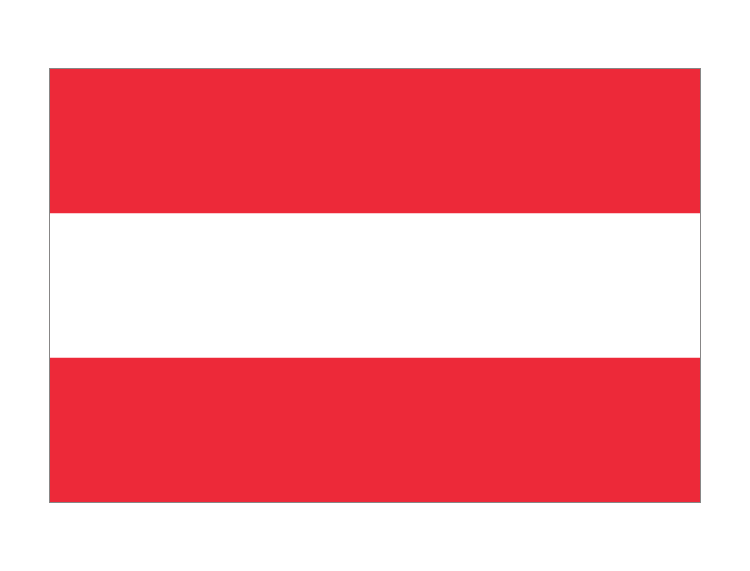 奥地利国旗矢量图