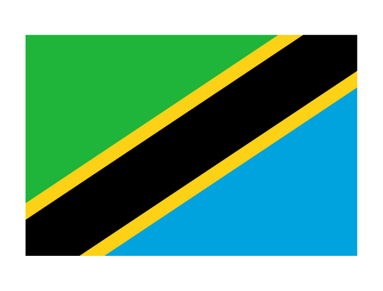 坦桑尼亚国旗矢量图