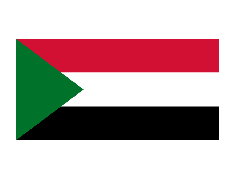 苏丹国旗矢量图