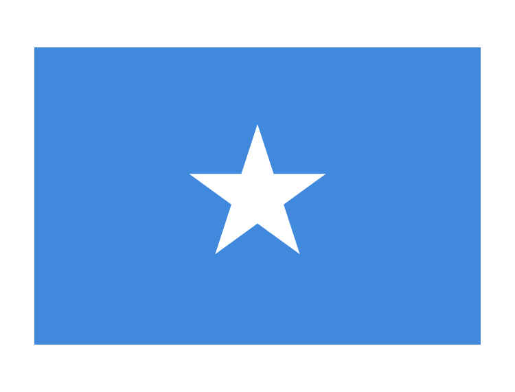 索马里国旗矢量图