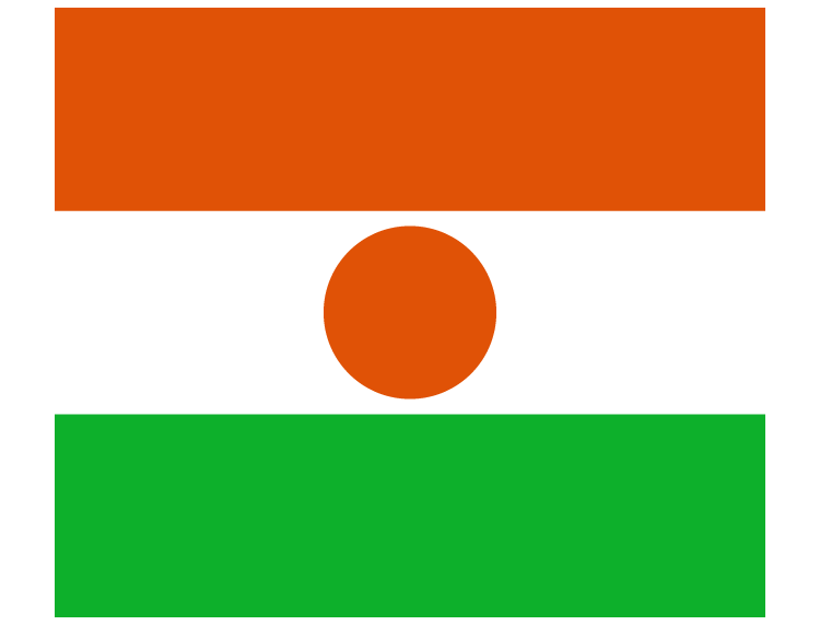尼日尔国旗矢量图