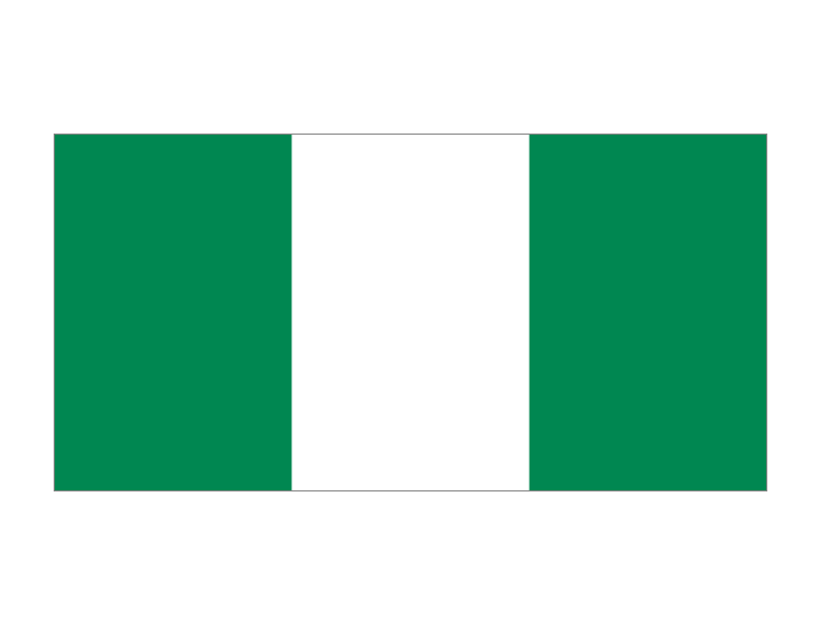 尼日利亚国旗矢量图