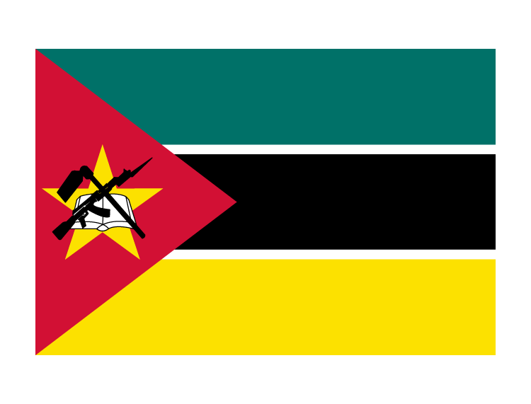 莫桑比克国旗矢量图