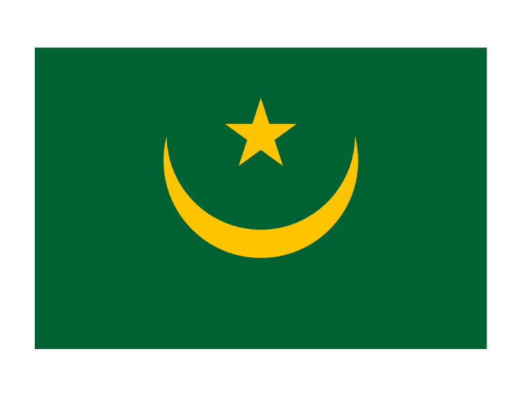 毛里塔尼亚国旗矢量图