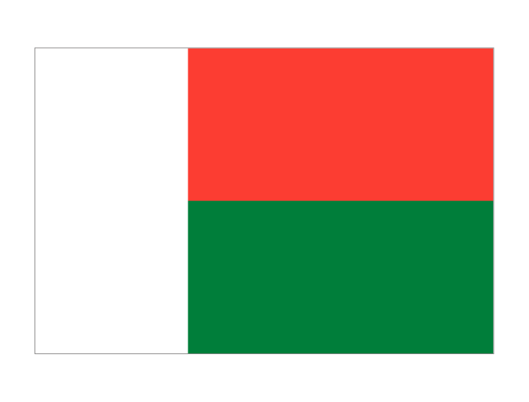马达加斯加国旗矢量图