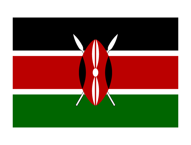 肯尼亚国旗矢量图