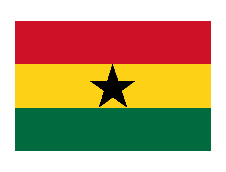 加纳国旗矢量图
