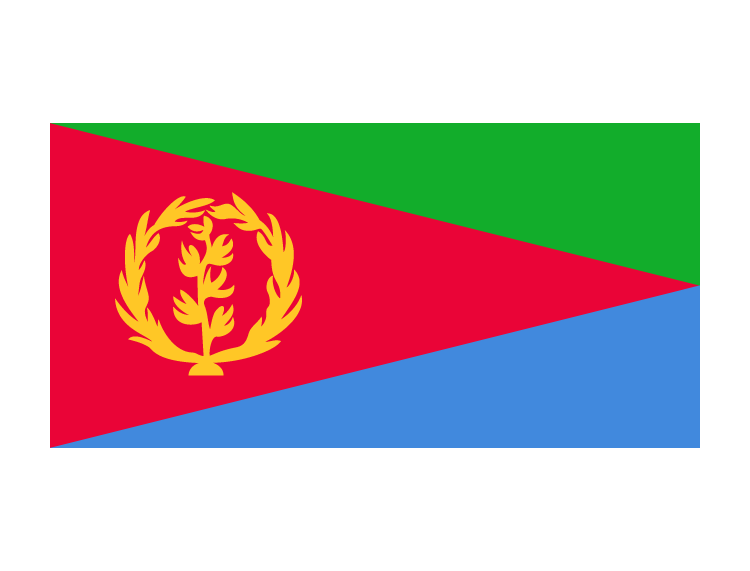 厄立特里亚国旗矢量图