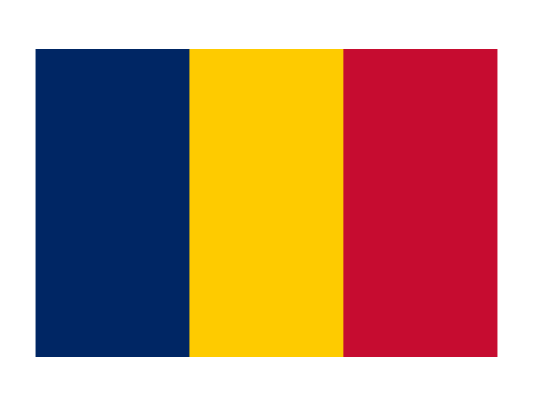 乍得国旗矢量图