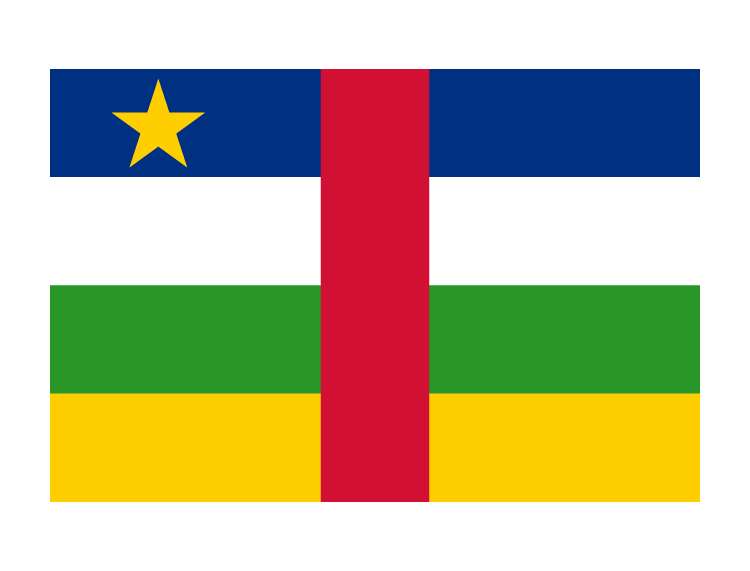 中非共和国国旗矢量图