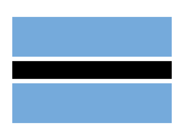 博茨瓦纳国旗矢量图