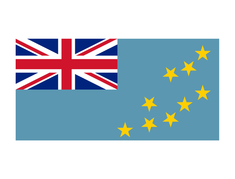 图瓦卢国旗矢量图