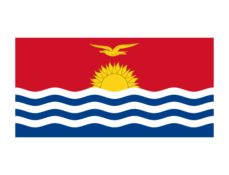 基里巴斯国旗矢量图