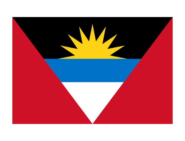 安提瓜和巴布达国旗矢量图