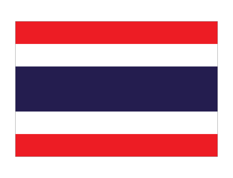 泰国国旗矢量图