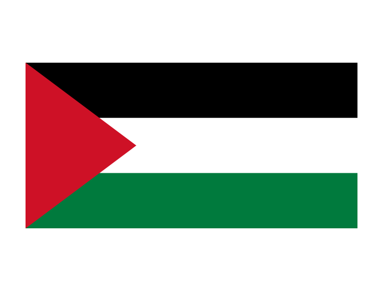 巴勒斯坦国旗矢量图
