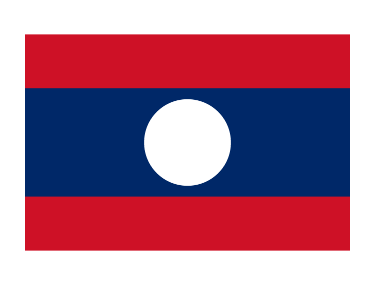 老挝国旗矢量图