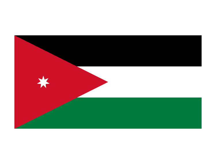 约旦国旗矢量图