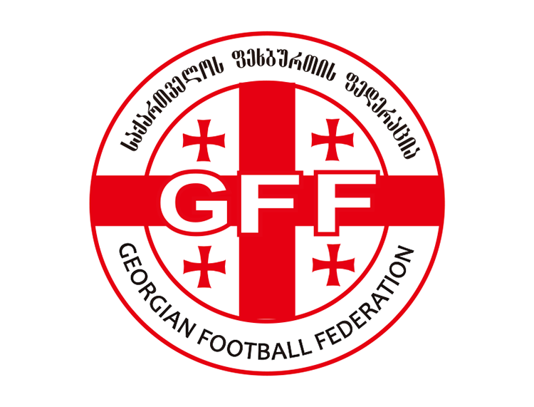 格鲁吉亚国家足球队队徽标志矢量图
