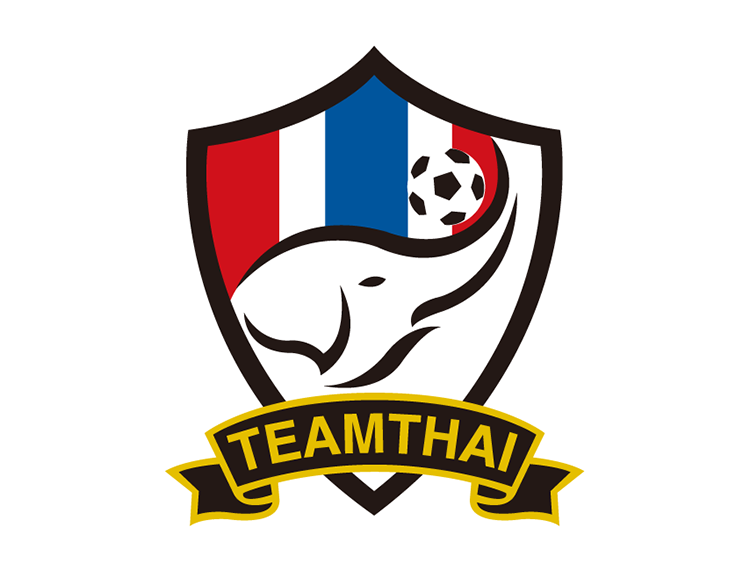 泰国国家足球队队徽标志矢量图