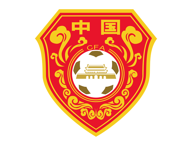 中国国家足球队队徽标志矢量图