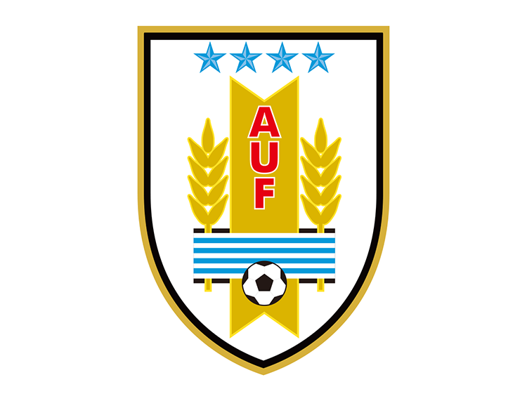 乌拉圭国家足球队队徽标志矢量图