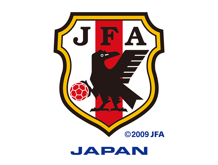 日本国家足球队队徽标志矢量图