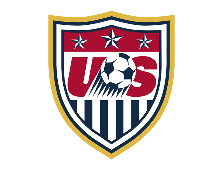 美国国家足球队队徽标志矢量图