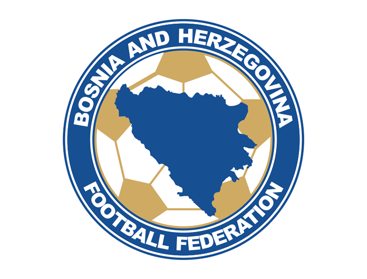 波黑国家足球队队徽标志矢量图