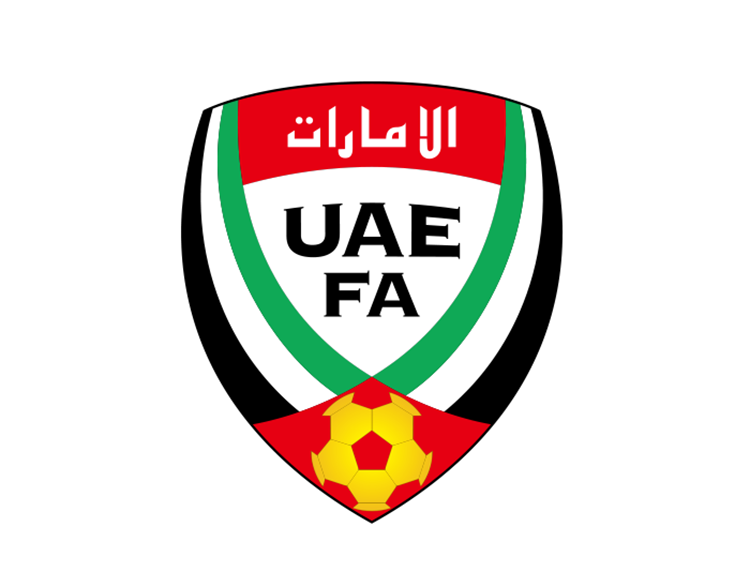 阿联酋国家足球队队徽标志矢量图