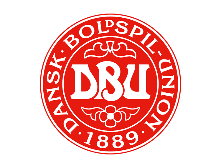 丹麦国家足球队队徽标志矢量图
