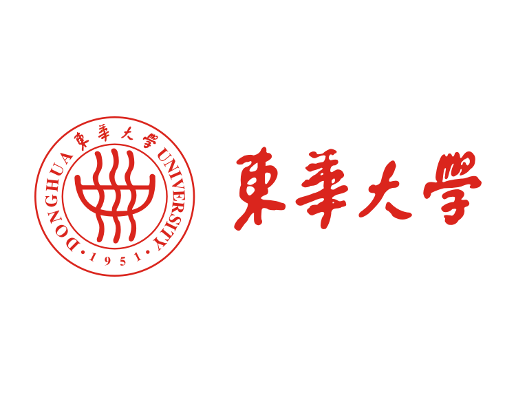 大学校徽系列:东华大学标志矢量图