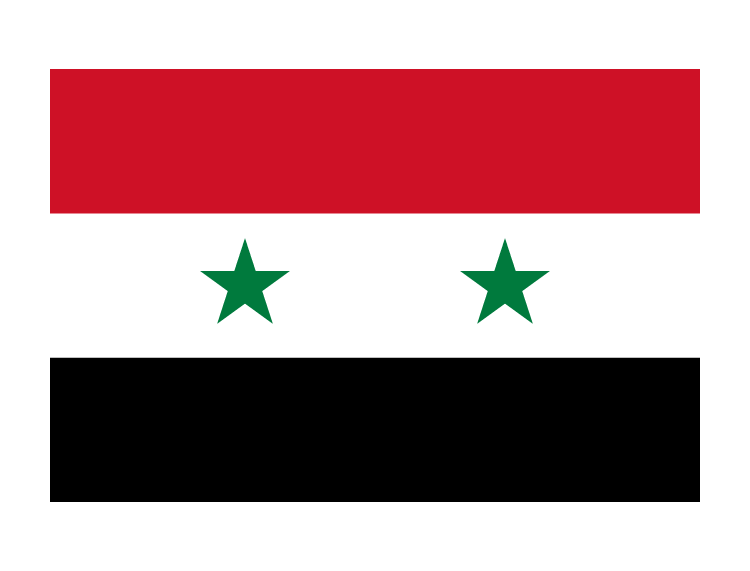 叙利亚国旗矢量图