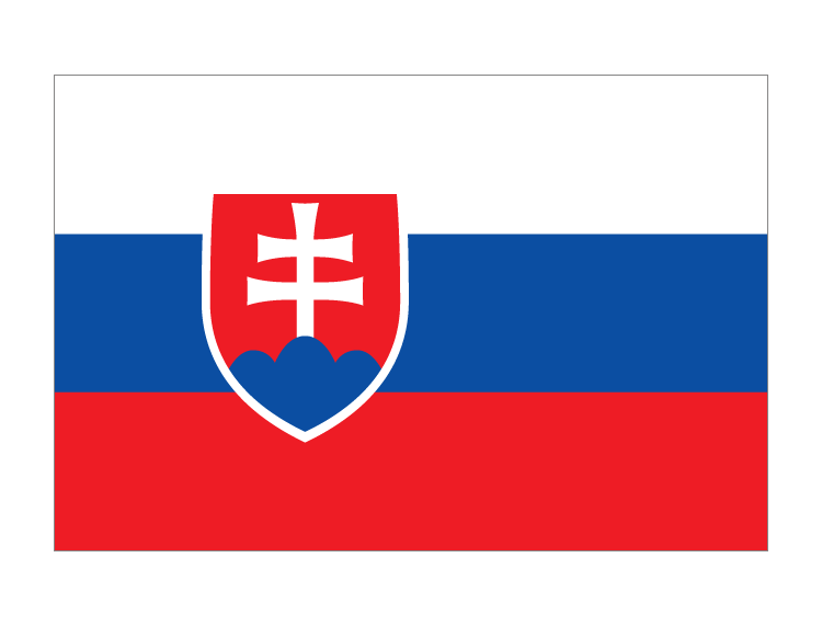 斯洛伐克国旗矢量图