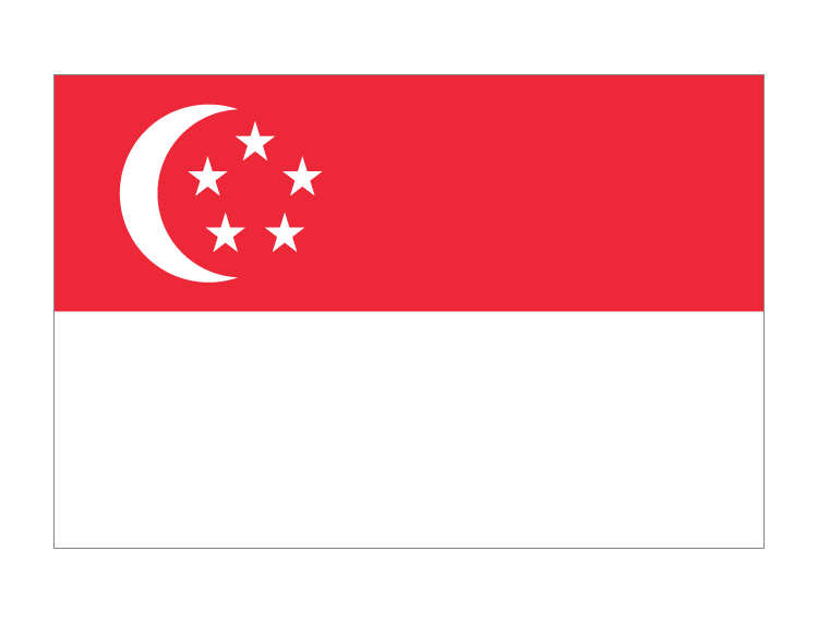 新加坡国旗矢量图