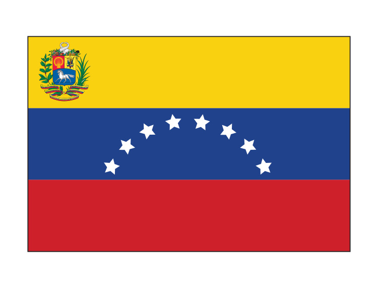 委内瑞拉国旗矢量图