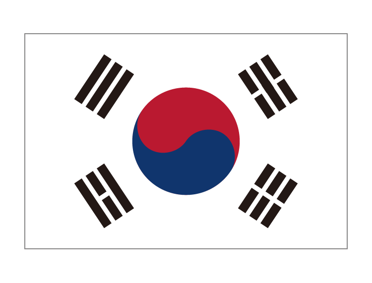 韩国国旗矢量图