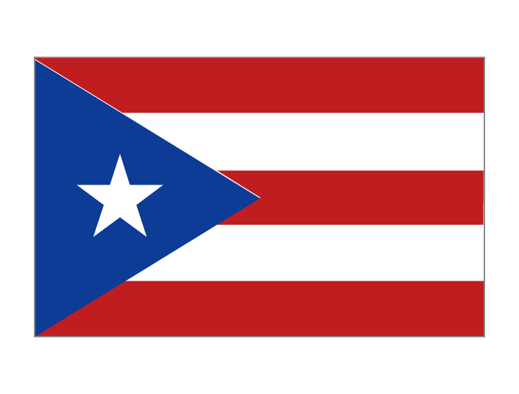 波多黎各旗帜矢量图