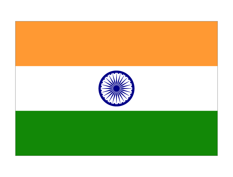 印度国旗矢量图