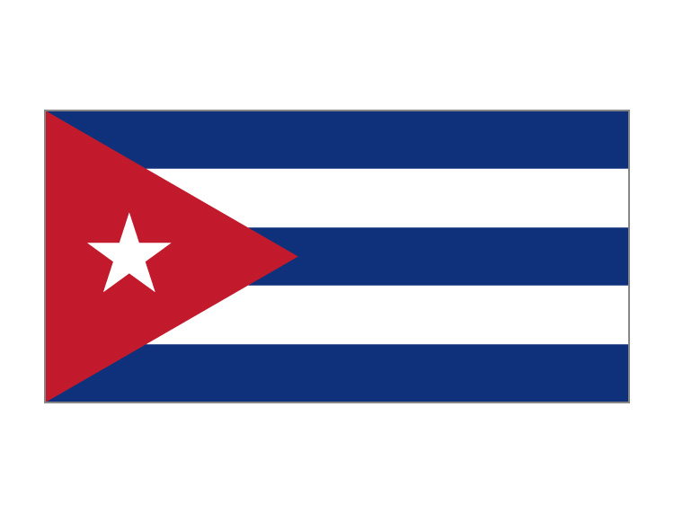 古巴国旗矢量图