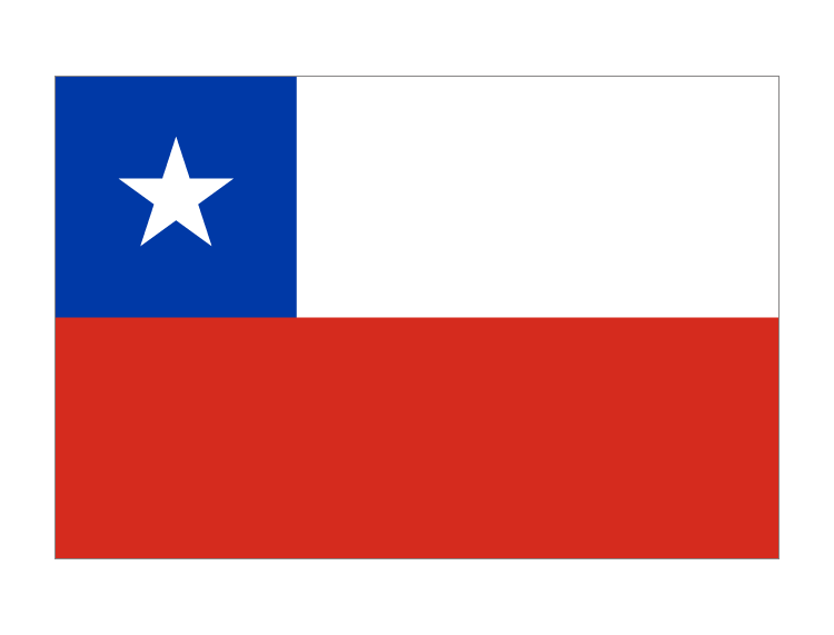 智利国旗矢量图