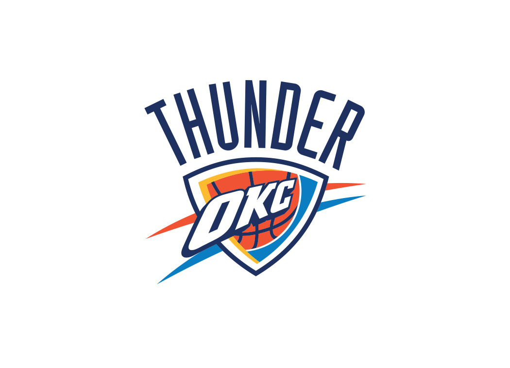 NBA:俄克拉荷马雷霆队logo标志矢量图