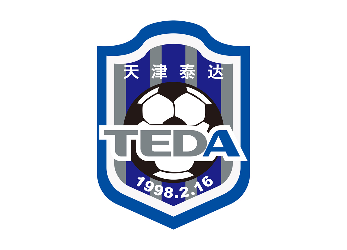 天津泰达队徽logo矢量图