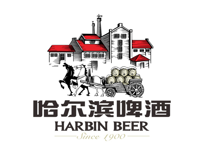 哈尔滨啤酒标志矢量图